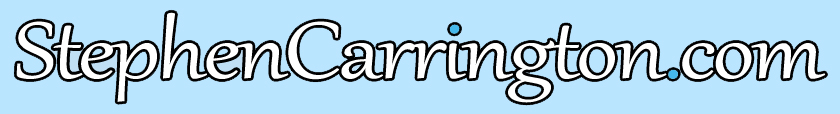 Stephen Carrington - website header